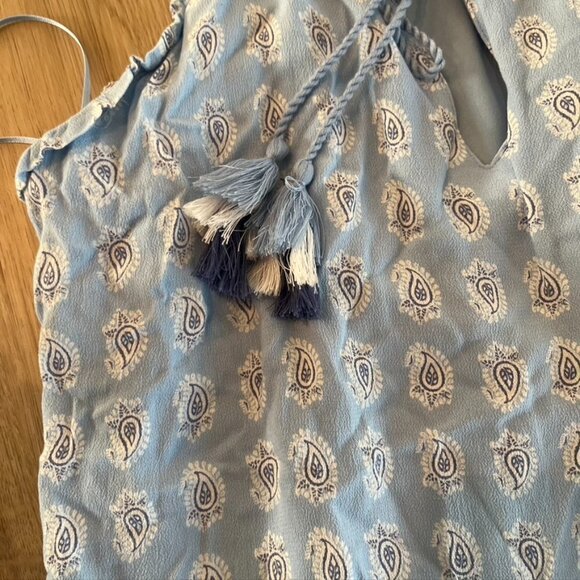 The Prairie Boho Rachel Ashwell Paisley Ruffle Hem Maxi Dress Medium - Picture 11 of 13